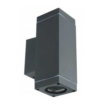 Venkovní nástěnné svítidlo 2xGU10/20W/230V IP44 šedá