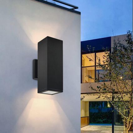 Venkovní nástěnné svítidlo 2xGU10/35W/230V IP54 černá