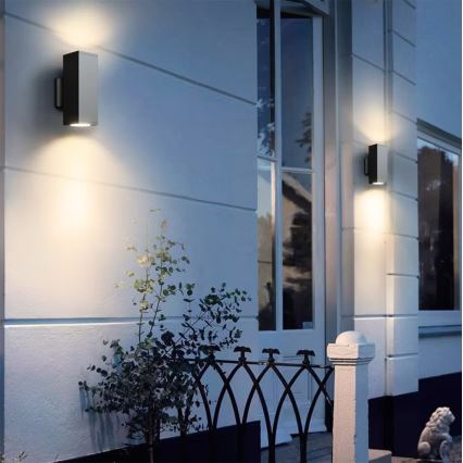 Venkovní nástěnné svítidlo 2xGU10/35W/230V IP54 černá