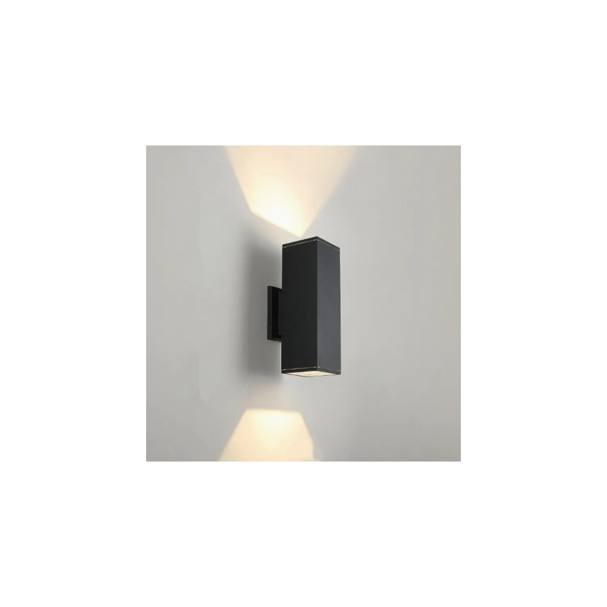 Venkovní nástěnné svítidlo 2xGU10/35W/230V IP54 černá