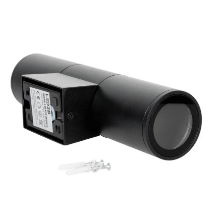 Venkovní nástěnné svítidlo 2xGU10/35W/230V IP54 kulatý černá
