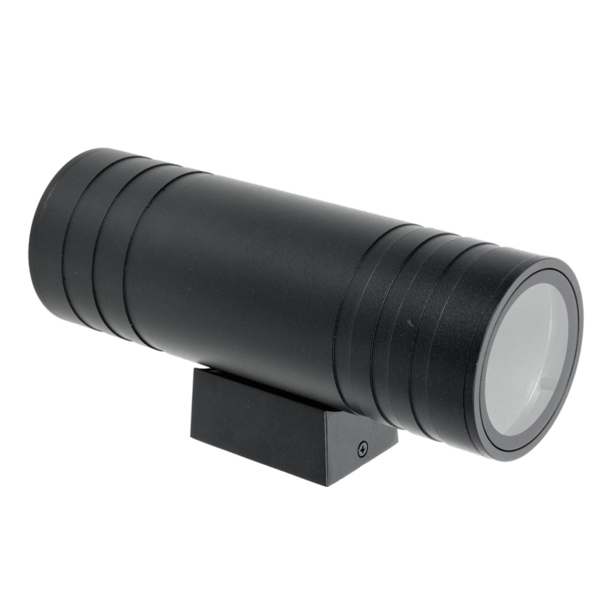 Venkovní nástěnné svítidlo 2xGU10/35W/230V IP54 kulatý černá