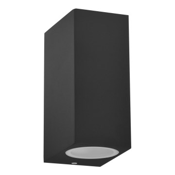 Venkovní nástěnné svítidlo BOSTON 2xGU10/10W/230V grafit