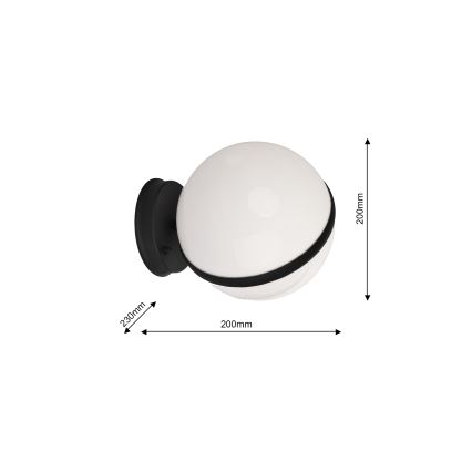 Venkovní nástěnné svítidlo CIRCULO 1xE27/40W/230V IP44