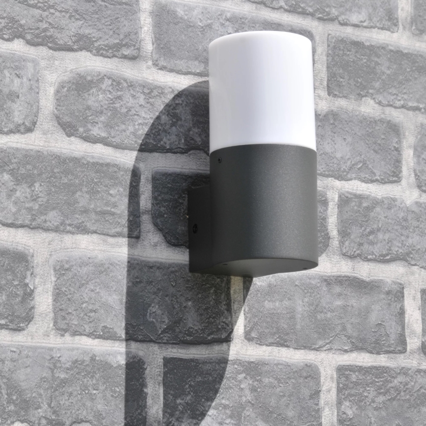 Venkovní nástěnné svítidlo DALLAS 1xE27/12W/230V IP44 grafit