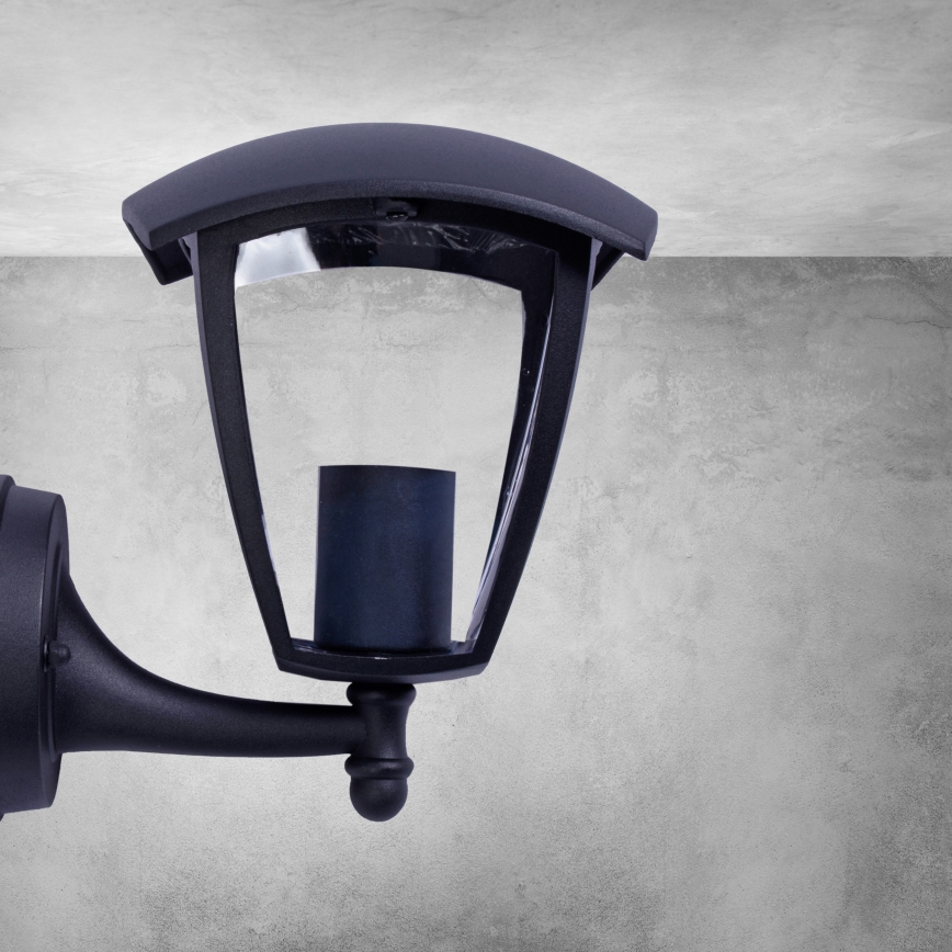 Venkovní nástěnné svítidlo FOX 1xE27/40W/230V IP44 černá