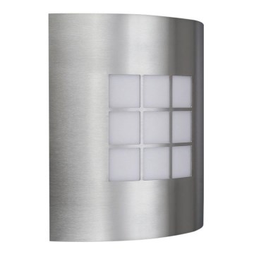 Venkovní nástěnné svítidlo INOX 1xE27/60W/230V - 01812/91/47 IP44