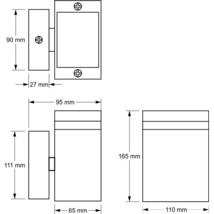 Venkovní nástěnné svítidlo LITEK 1xGU10/30W/230V IP54 šedá