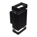 Venkovní nástěnné svítidlo LITEK 2xGU10/30W/230V IP44 černá