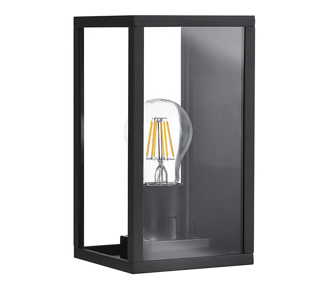 Venkovní nástěnné svítidlo MALMO 1xE27/15W/230V černá IP44 309167 – Alasans
