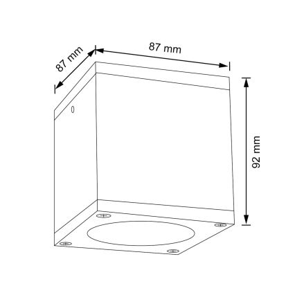 Venkovní nástěnné svítidlo MORRIS 1xGU10/35W/230V IP54