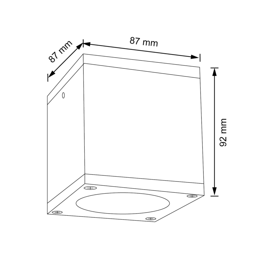 Venkovní nástěnné svítidlo MORRIS 1xGU10/35W/230V IP54