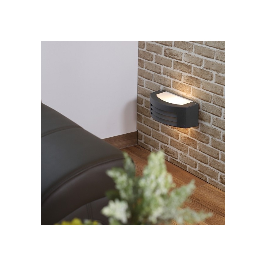 Venkovní nástěnné svítidlo OLIANA 1xE27/60W/230V IP54 antracit
