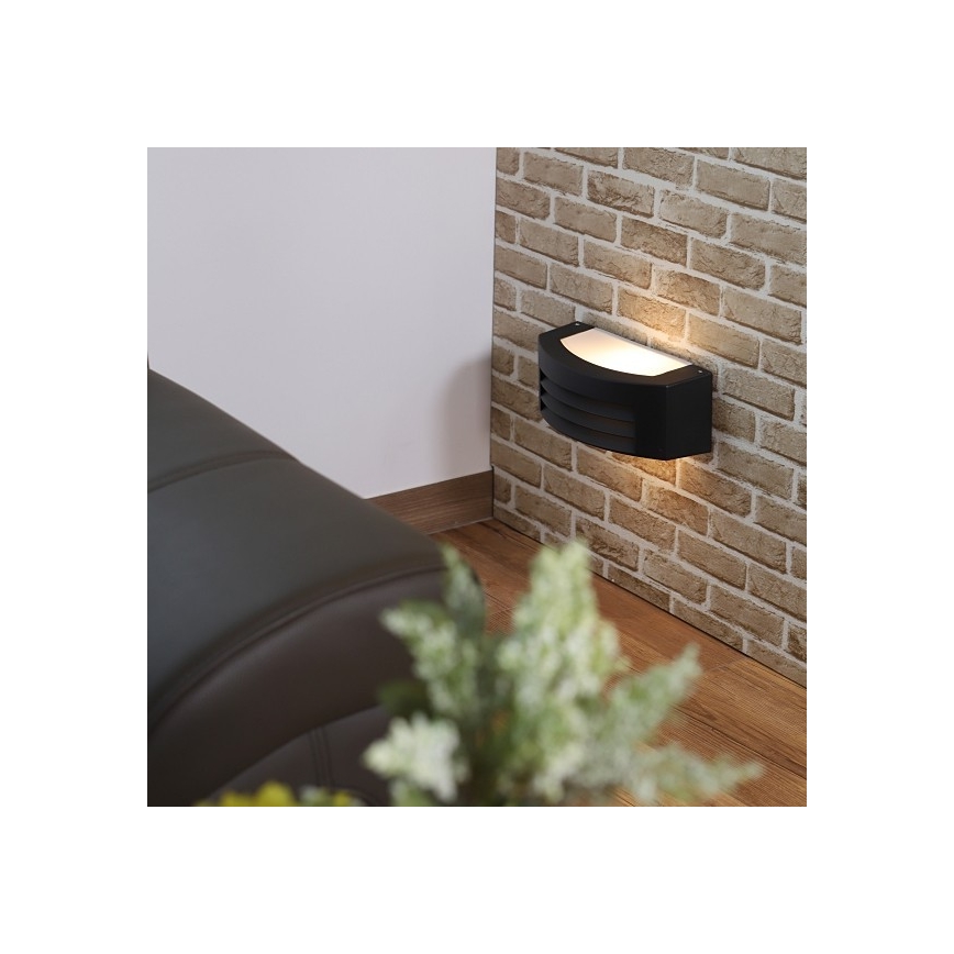 Venkovní nástěnné svítidlo OLIANA 1xE27/60W/230V IP54 černá
