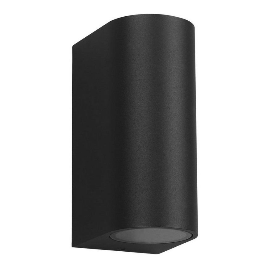 Venkovní nástěnné svítidlo OVALIS 2xGU10/35W/230V IP44 černá