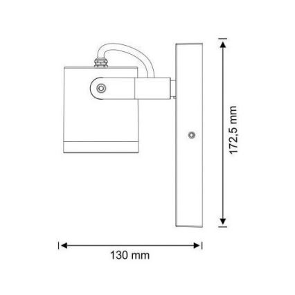 Venkovní nástěnné svítidlo PINO 1xGU10/10W/230V IP44