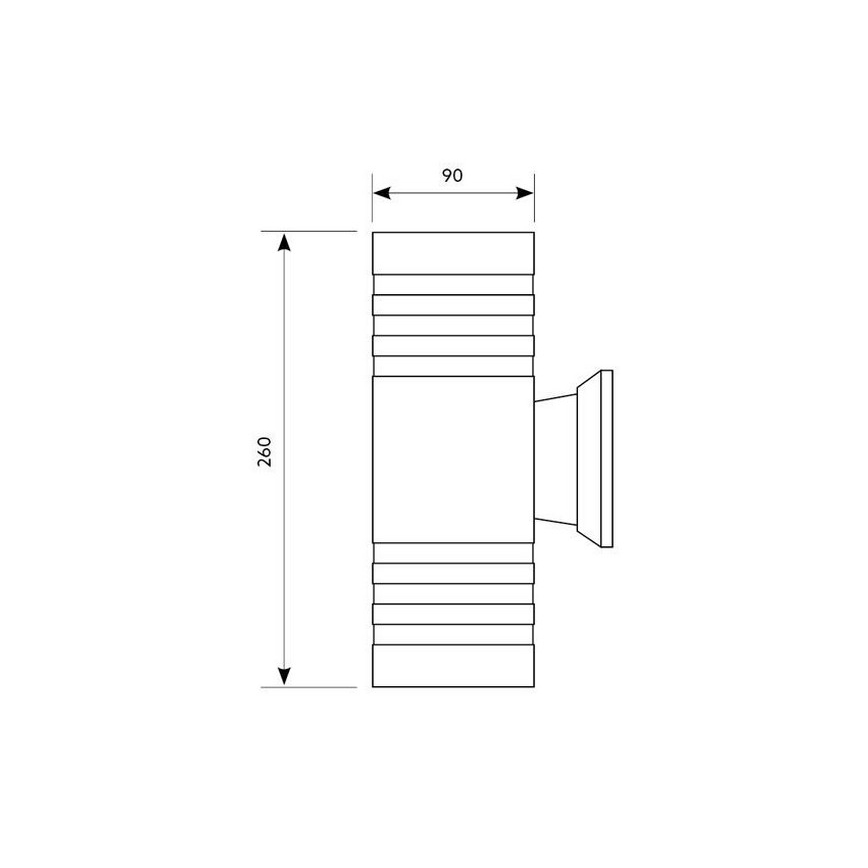 Venkovní nástěnné svítidlo QUAZAR5 2xGU10/50W/230V IP44