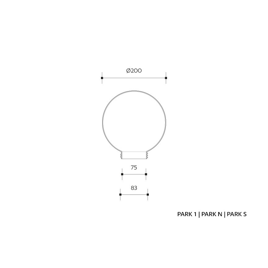 Venkovní nástěnné svítidlo s čidlem PARK 1xE27/60W/230V