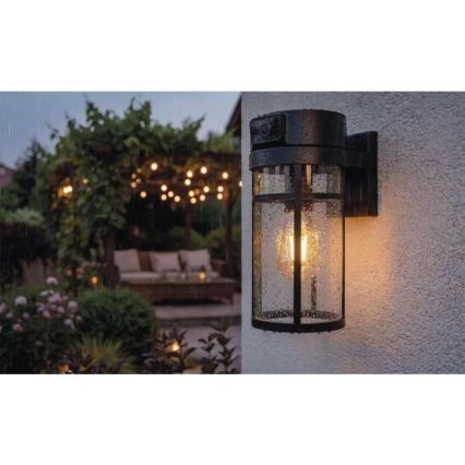 Venkovní nástěnné svítidlo s kamerou GOSMART 1xE27/15W/230V Wi-Fi IP44