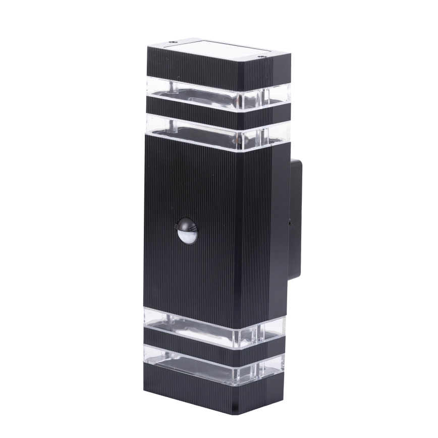 Venkovní nástěnné svítidlo se senzorem BREZZA 2xGU10/35W/230V IP65