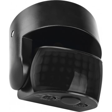 Venkovní senzor pohybu a soumraku PIR 1200W/230V IP65 černá