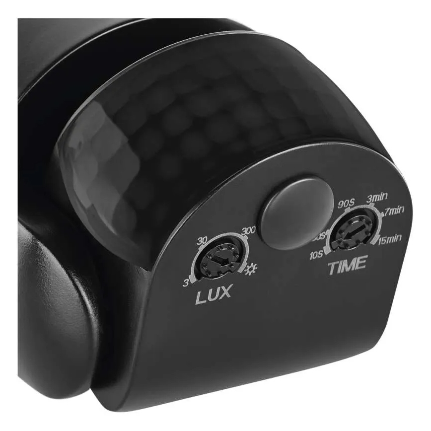 Venkovní senzor pohybu a soumraku PIR 1200W/230V IP65 černá