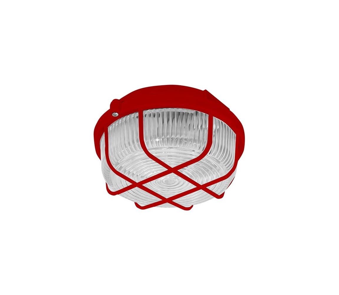 Panlux Venkovní stropní svítidlo 1xE27/100W/230V červená IP44 PX0317