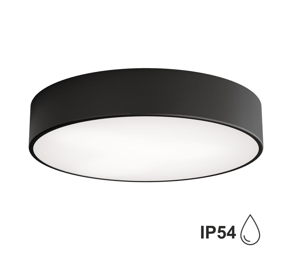 Temar Venkovní stropní svítidlo se senzorem CLEO 3xE27/72W/230V pr. 40 cm černá IP54 TM0100