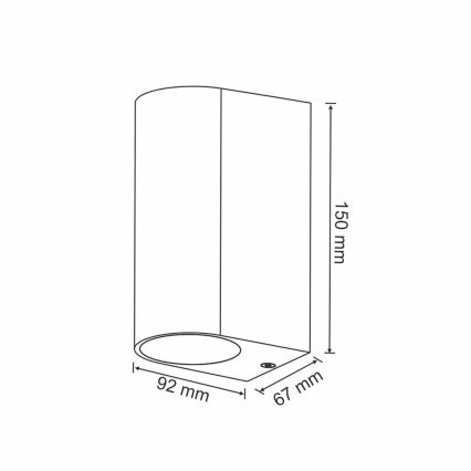 Venkovní svítidlo BOSTON 2xGU10/35W/230V IP44
