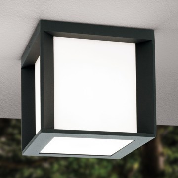 Venkovní svítidlo HENRY 1xE27/15W/230V 16x16 cm IP44 antracit