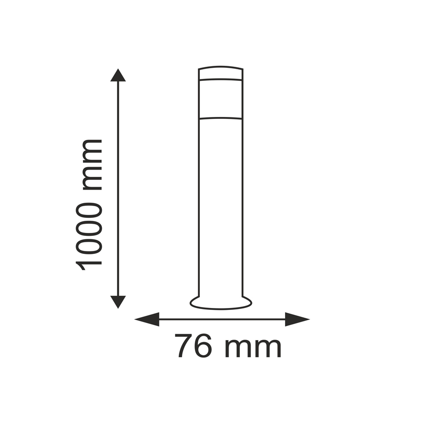 Venkovní svítidlo OSLO 1xE27/10W/230V 1000mm IP44