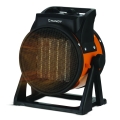 Ventilátor s keramickým topným tělesem 1000/2000W/230V oranžová/černá