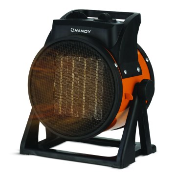 Ventilátor s keramickým topným tělesem 1000/2000W/230V oranžová/černá