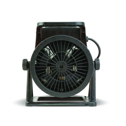 Ventilátor s keramickým topným tělesem 1000/2000W/230V oranžová/černá