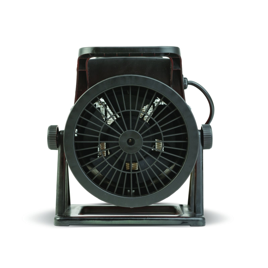 Ventilátor s keramickým topným tělesem 1000/2000W/230V oranžová/černá