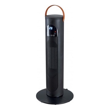 Ventilátor s keramickým topným tělesem RIN 2000W/230V černá  + dálkové ovládání