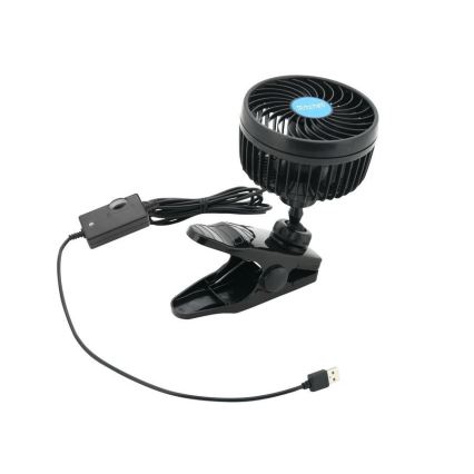 Ventilátor s klipem USB 4W/5V černá