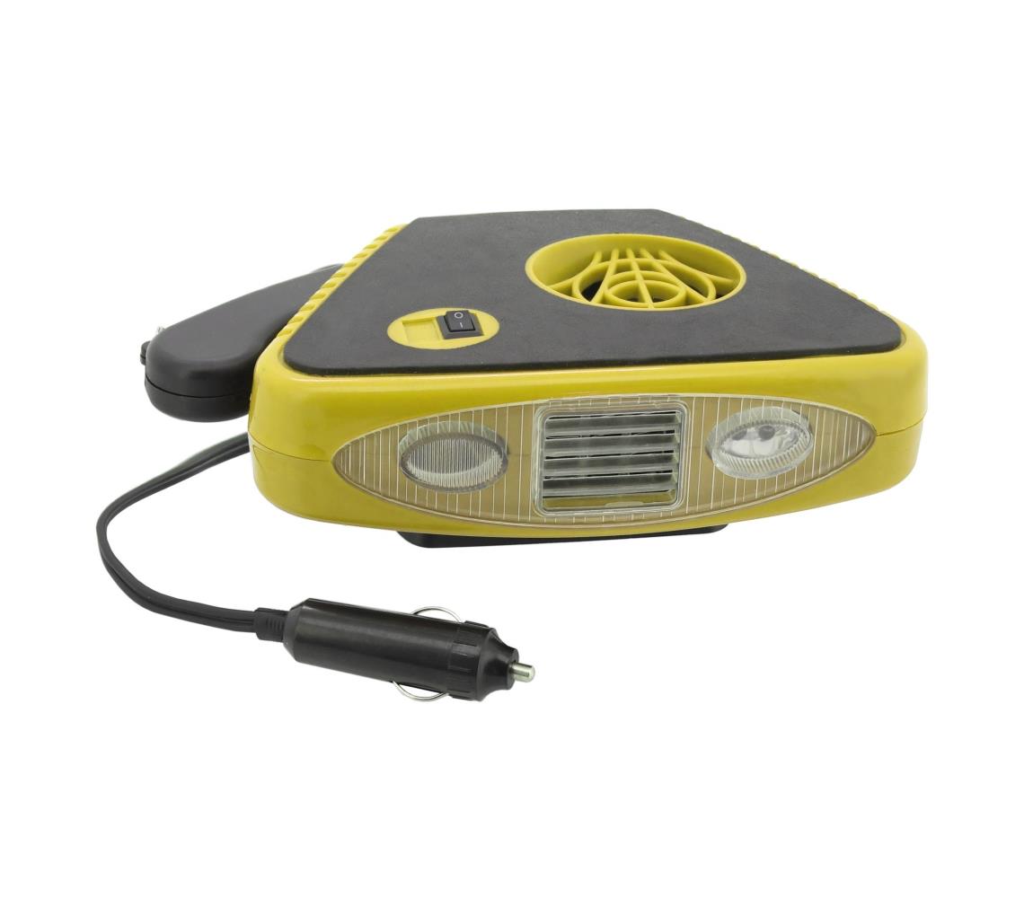 Compass Ventilátor s ohřevem a LED světlem 3v1 158W/12V CP0135
