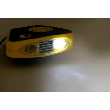 Ventilátor s ohřevem a LED světlem 3v1 158W/12V