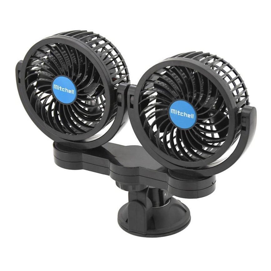 Ventilátor s přísavkou do auta 7W/12V černá