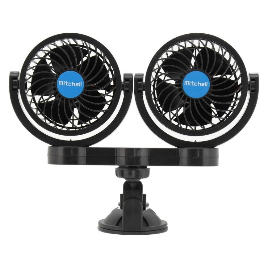 Ventilátor s přísavkou do auta 7W/12V černá