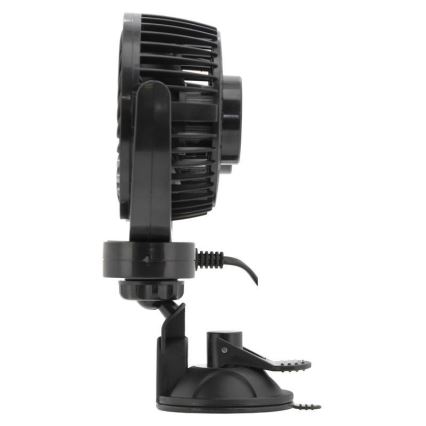 Ventilátor s přísavkou do auta 7W/12V černá