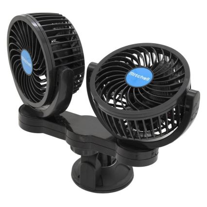 Ventilátor s přísavkou do auta 7W/12V černá