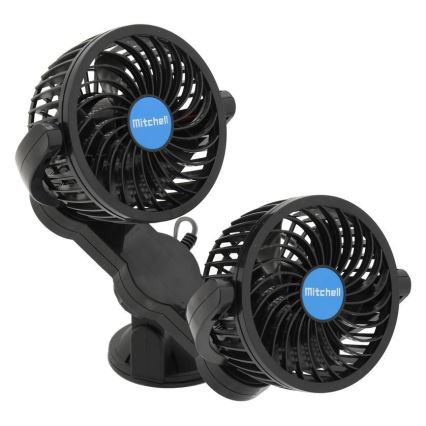 Ventilátor s přísavkou do auta 7W/12V černá
