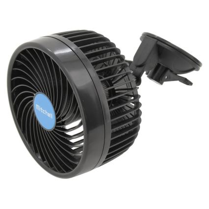 Ventilátor s přísavkou do auta 9W/12V černá