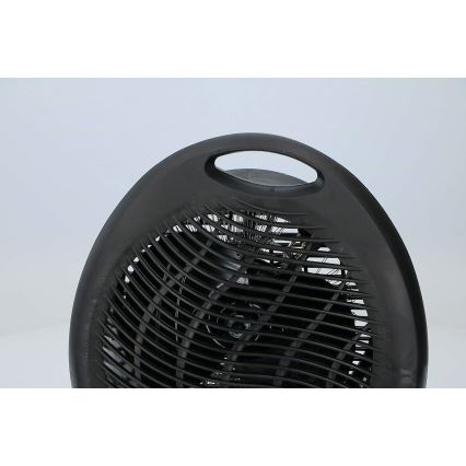 Ventilátor s topným tělesem 1000/2000W/230V černá