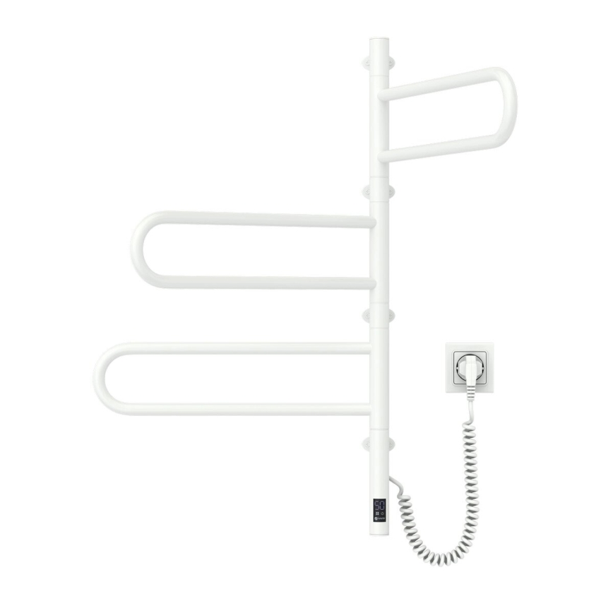 Vertaduro - Elektrický otočný sušák na ručníky s termostatem ELA 120W/230V 80x49 cm IP44 bílá