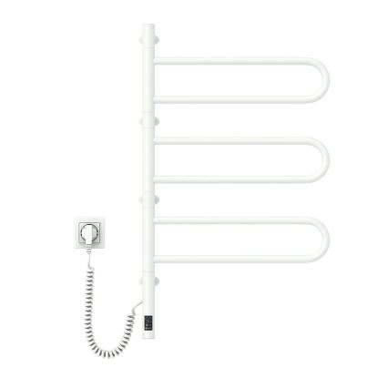 Vertaduro - Elektrický otočný sušák na ručníky s termostatem ELA 120W/230V 80x49 cm IP44 bílá