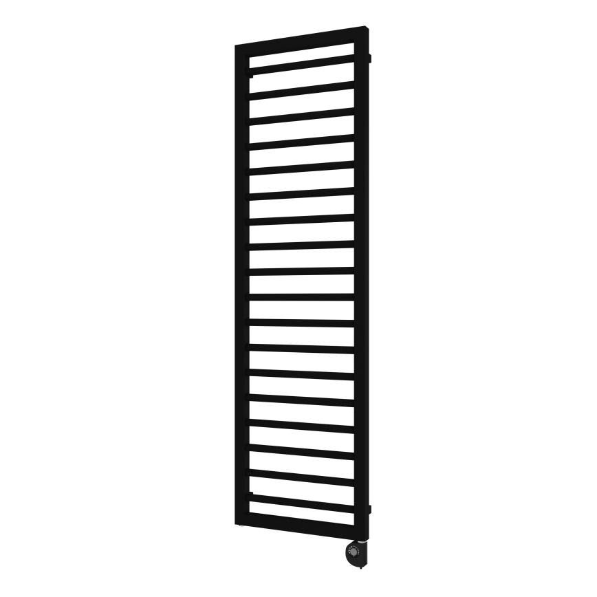 Vertaduro - Koupelnový radiátor s termostatem ADEL 600W 172x50 cm černá