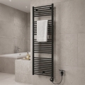 Vertaduro - Koupelnový radiátor s termostatem DENISE 600W 154x50 cm černá